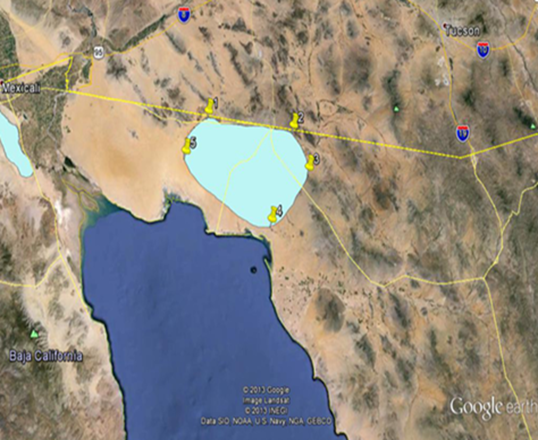 Mapa Pinacate