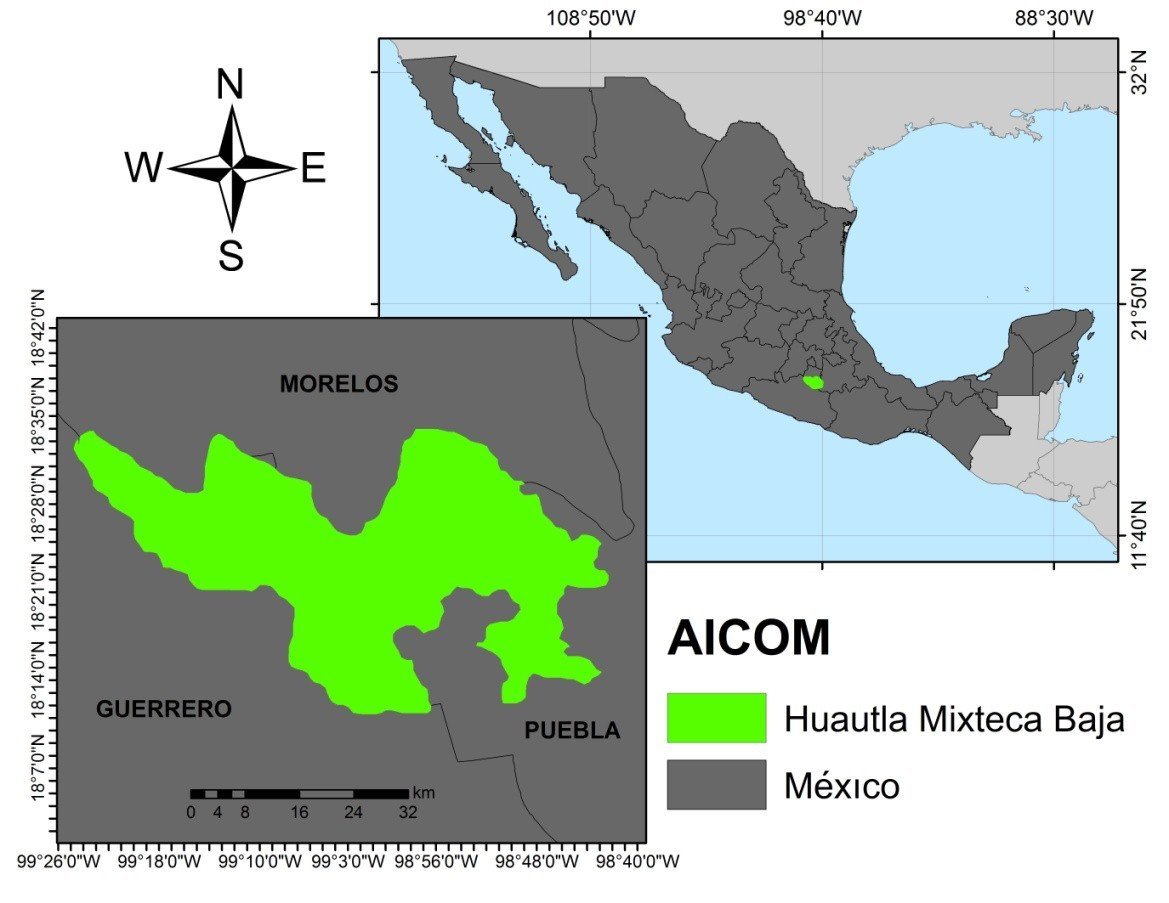 Mapa 26 Huautla Mixteca Baja México