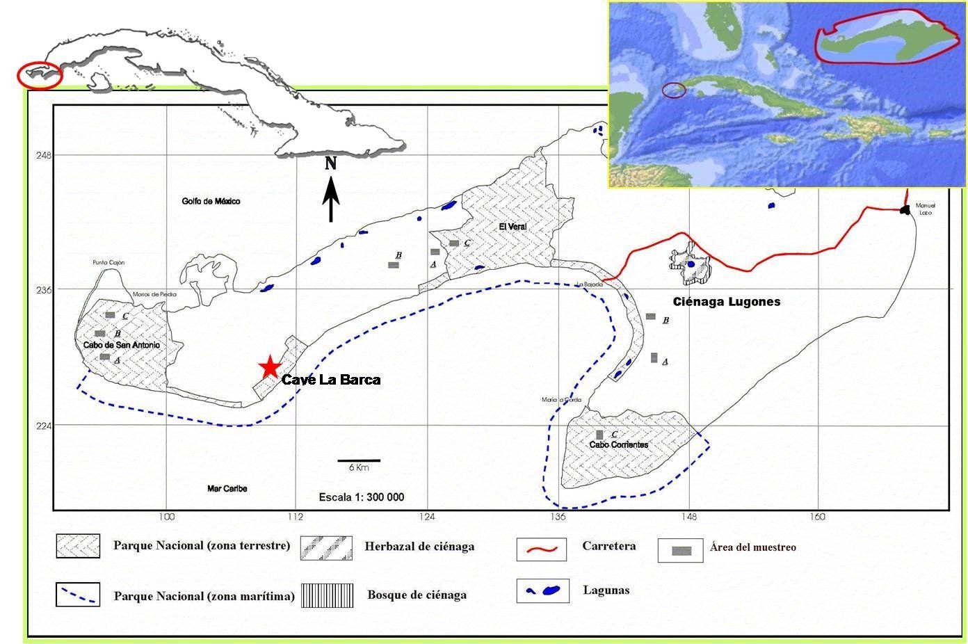 Mapa Cueva La Barca