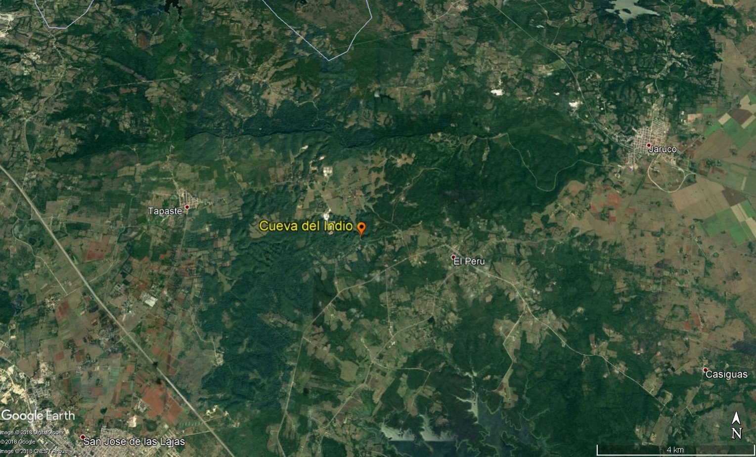 Mapa El Indio