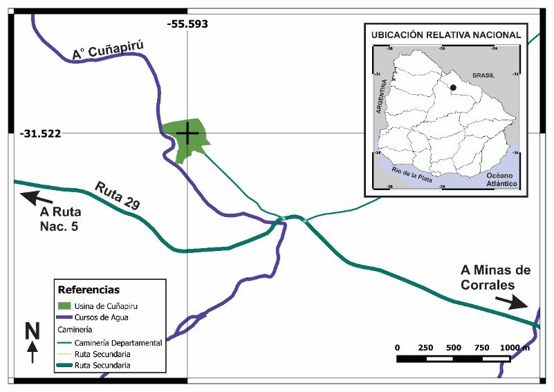 MAPA 1 DE Usina de Cuñapirú
