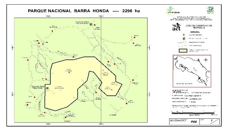 mapa de Barra Honda