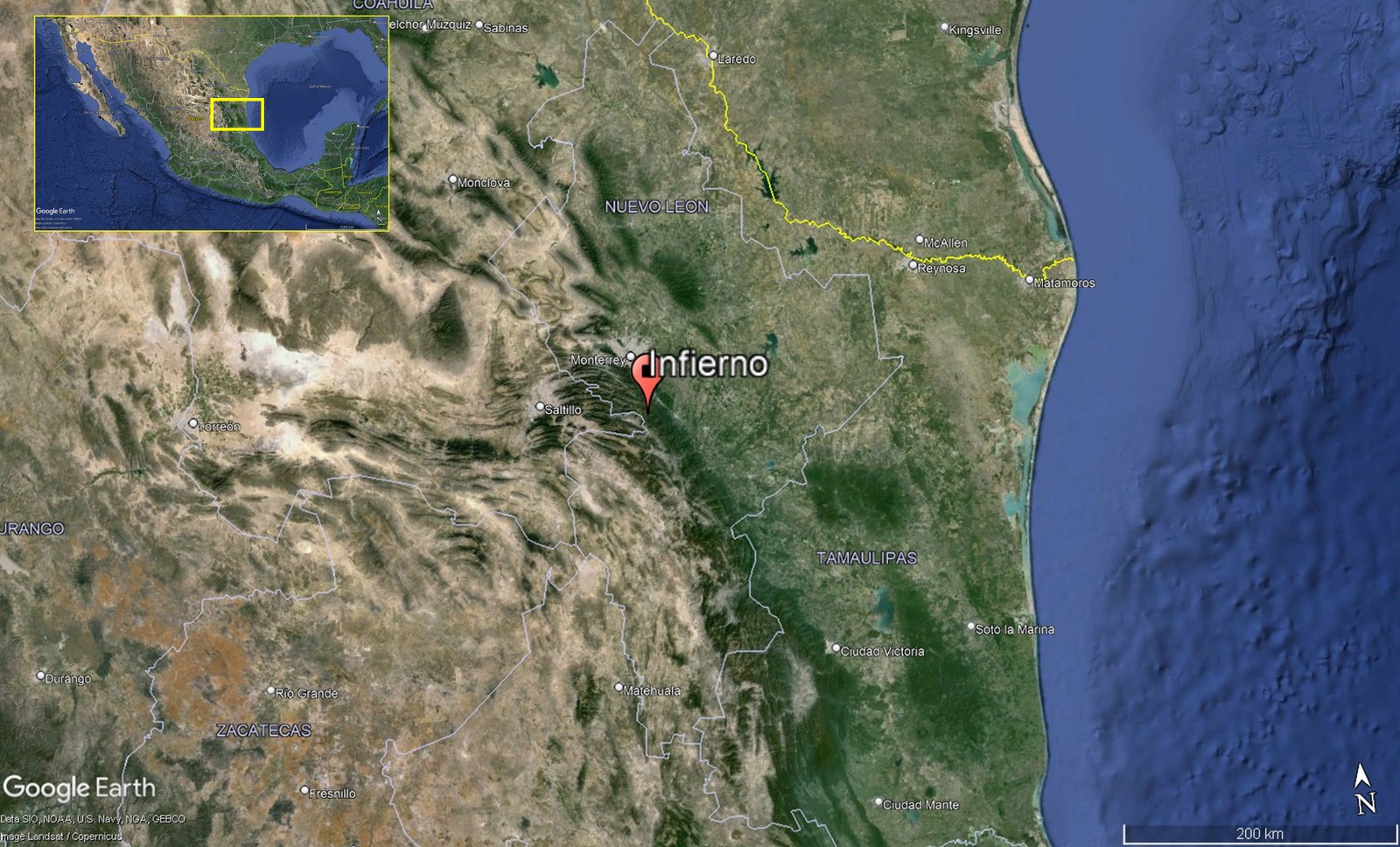 S MX 004 El Infierno Mapa ubicacion