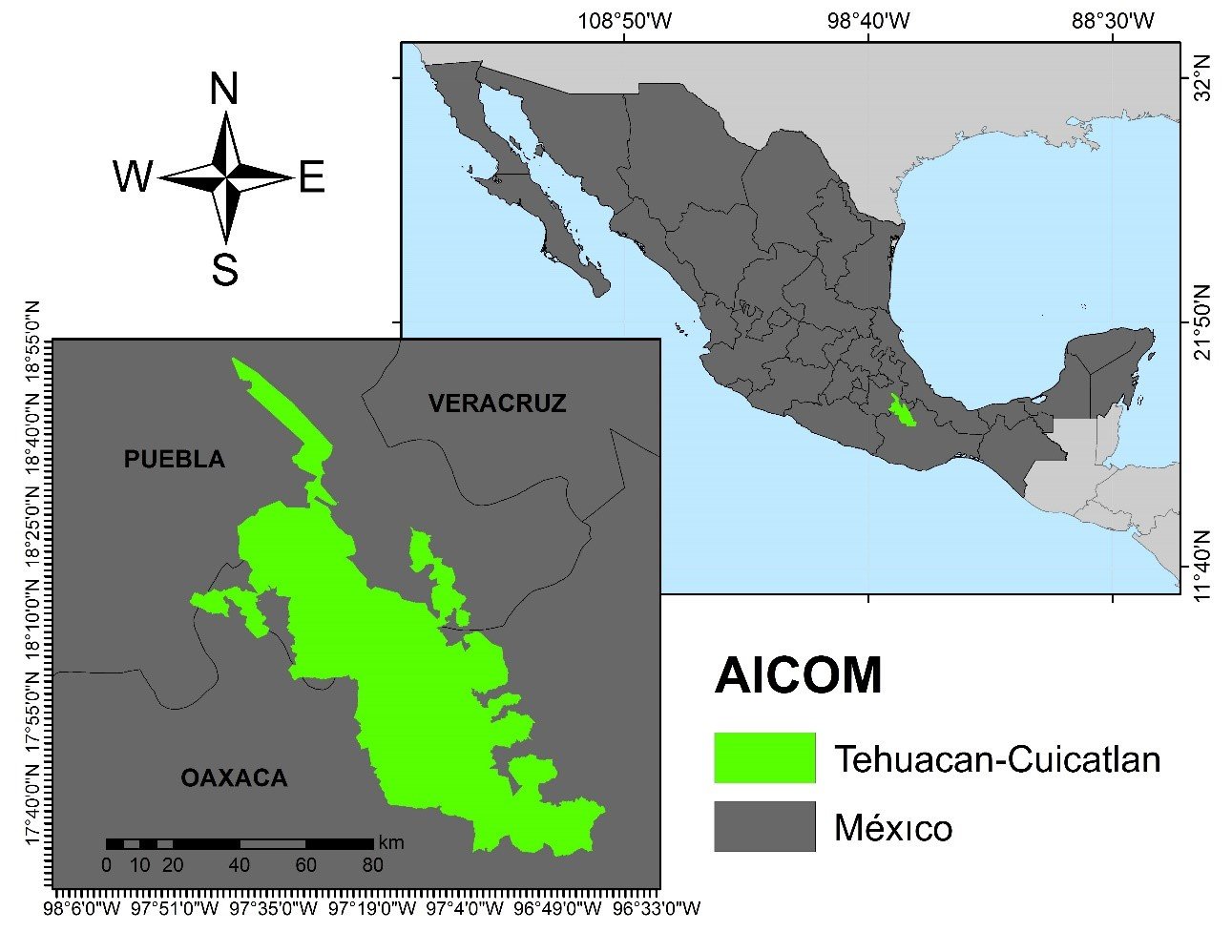 Mapa Tehuacán