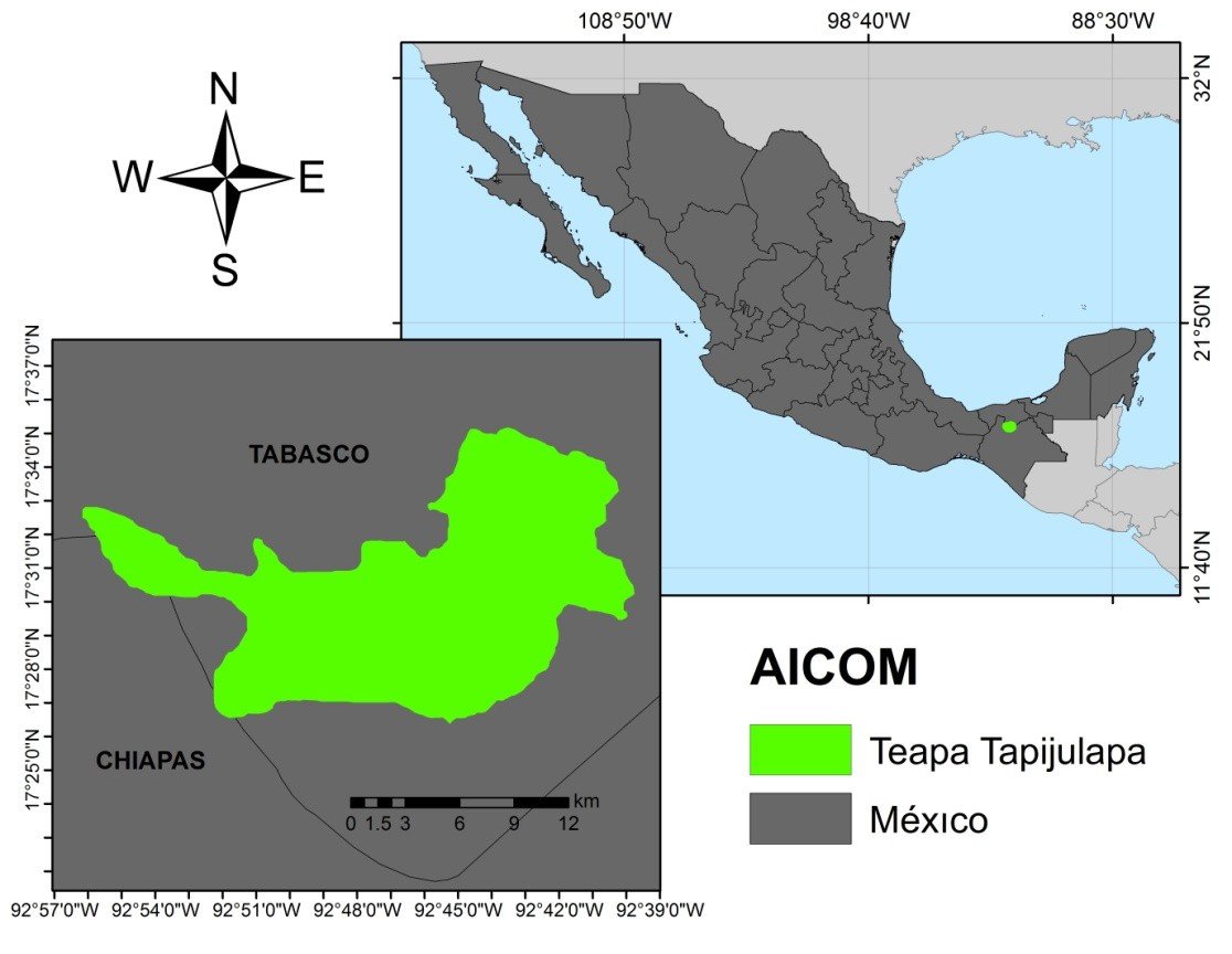 Mapa 32 Teapa Tapijulapa México