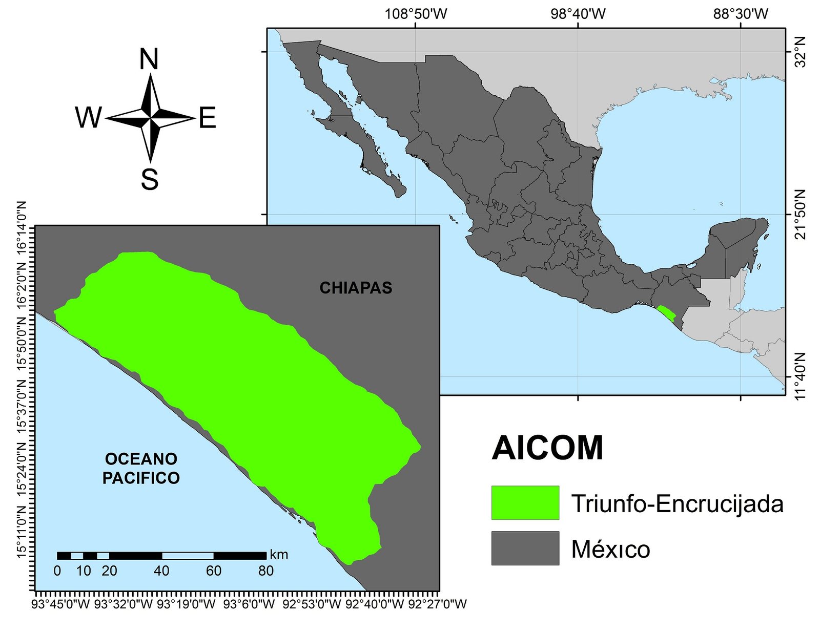Mapa 33 Triunfo Encrucijada México