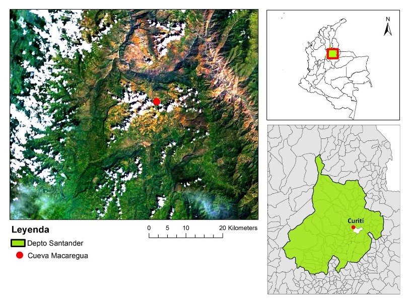 Localización geográfica de la Cueva Macaregua